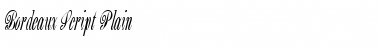 Download Bordeaux Script Regular Font Title Preview