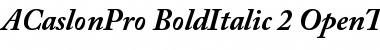 Download Adobe Caslon Pro Bold Italic Font
