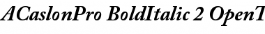 Download Adobe Caslon Pro Bold Italic Font Title Preview