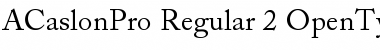 Download Adobe Caslon Pro Regular Font Title Preview