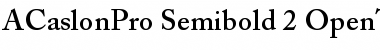 Download Adobe Caslon Pro Semibold Font