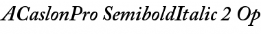 Download Adobe Caslon Pro Semibold Italic Font