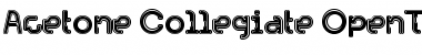 Download Acetone Collegiate Font Title Preview