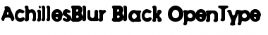 Download AchillesBlur Black Font Title Preview