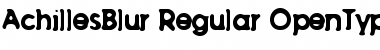 Download AchillesBlur Regular Font Title Preview