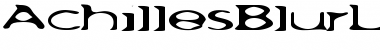 Download AchillesBlurLight Extended Font Title Preview