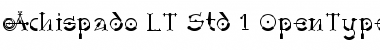 Download Achispado LT Std Regular Font Title Preview