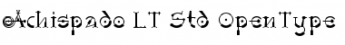 Download Achispado LT Std Regular Font Title Preview