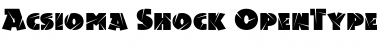 Download Acsioma-Shock Regular Font Title Preview
