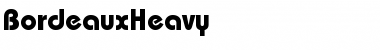 Download BordeauxHeavy Regular Font Title Preview