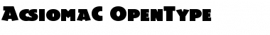 Download AcsiomaC Regular Font Title Preview