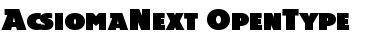 Download AcsiomaNext Regular Font Title Preview