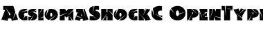 Download AcsiomaShockC Regular Font Title Preview