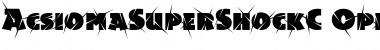 Download AcsiomaSuperShockC Regular Font Title Preview