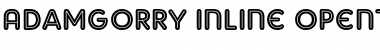 Download AdamGorry-Inline Regular Font Title Preview