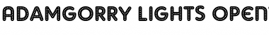 Download AdamGorry-Lights Regular Font Title Preview