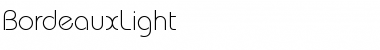 Download BordeauxLight Regular Font Title Preview