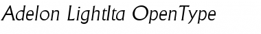 Download Adelon-LightIta Regular Font Title Preview