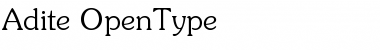 Download Adite Regular Font Title Preview