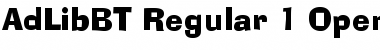 Download Ad Lib Regular Font Title Preview