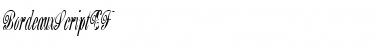 Download BordeauxScriptEF Regular Font Title Preview