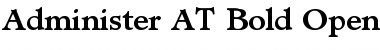 Download Administer AT Bold Regular Font Title Preview