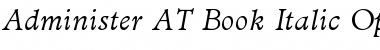 Download Administer AT Book Italic Font Title Preview