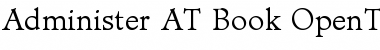 Download Administer AT Book Regular Font Title Preview