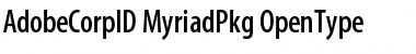 Download Adobe Corporate ID Myriad Package Font Title Preview