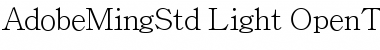 Download Adobe Ming Std L Font Title Preview