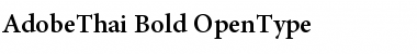 Download Adobe Thai Bold Font Title Preview