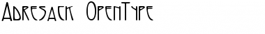 Download Adresack Regular Font Title Preview
