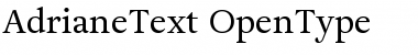 Download Adriane Text Regular Font Title Preview