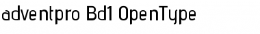 Download advent pro Bd1 Bold 1 Font Title Preview