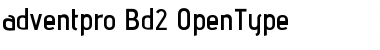 Download advent pro Bd2 Bold 2 Font Title Preview