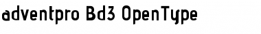Download advent pro Bd3 Bold 3 Font Title Preview