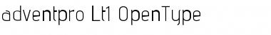 Download advent pro Lt1 Light 1 Font Title Preview