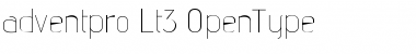 Download advent pro Lt3 Light 3 Font Title Preview