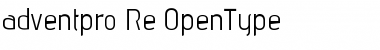 Download advent pro Regular Font Title Preview