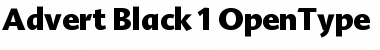 Download Advert-Black Regular Font Title Preview