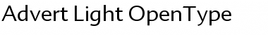 Download Advert Light Regular Font Title Preview