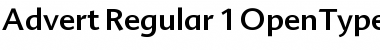 Download Advert Regular Font Title Preview