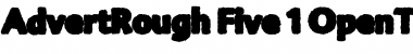 Download AdvertRough Five Font Title Preview