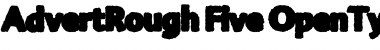 Download Advert Rough Five Regular Font Title Preview