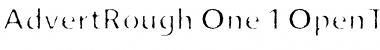 Download AdvertRough One Font Title Preview
