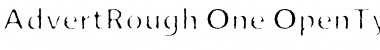 Download Advert Rough One Regular Font Title Preview