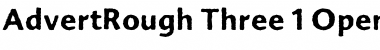 Download AdvertRough Three Font Title Preview