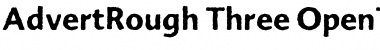 Download Advert Rough Three Regular Font Title Preview