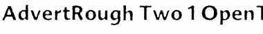 Download AdvertRough Two Font Title Preview