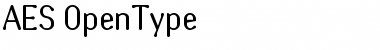 Download AES Regular Font Title Preview